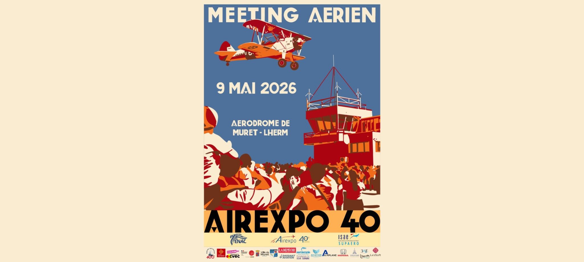 Affiche Airexpo 40 ans