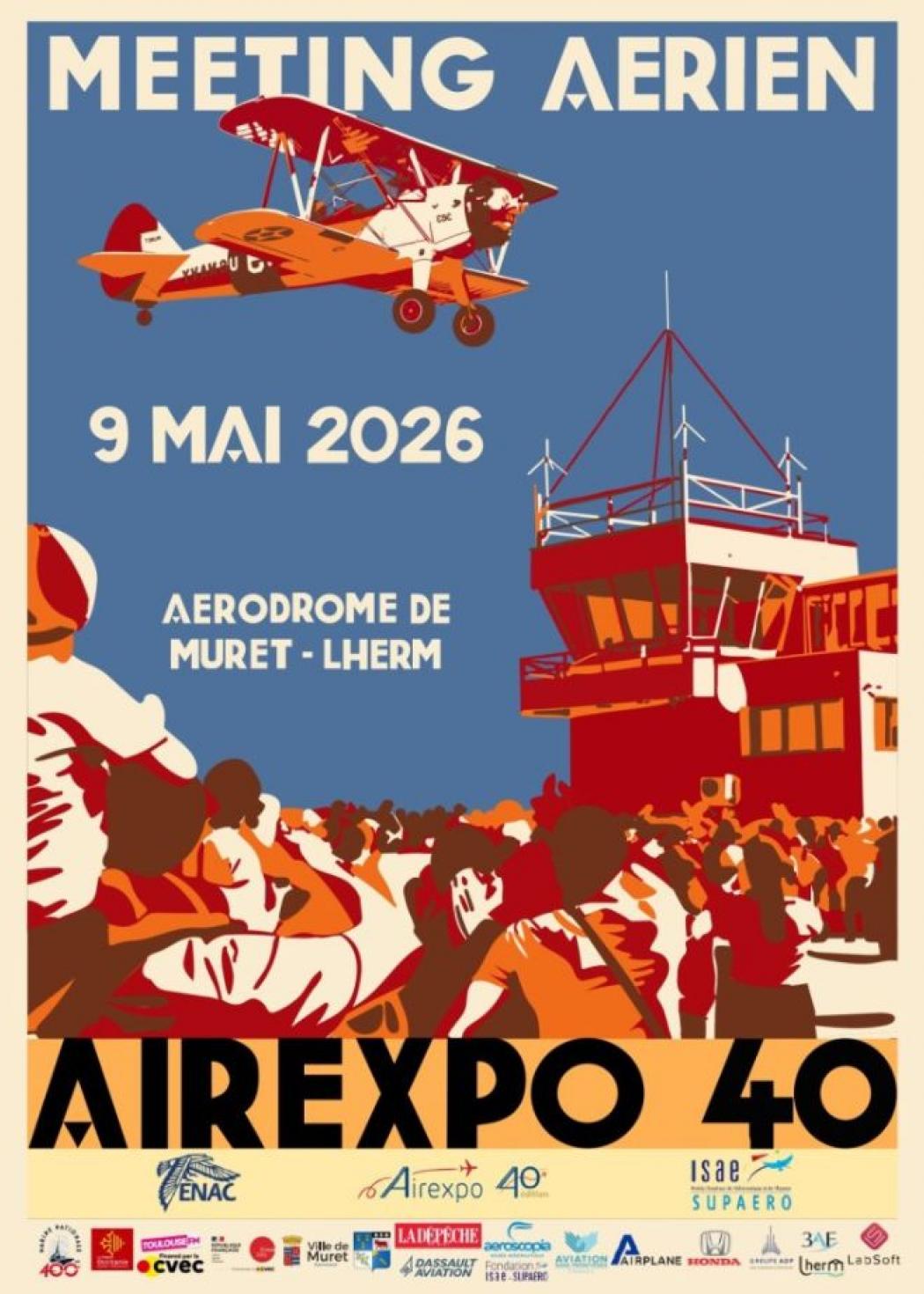 Affiche Airexpo 40 ans